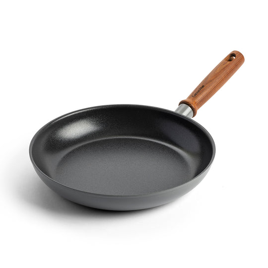 GreenPan Mayflower Pro Hard Anodized Healthy Ceramic Nonstick, 2QT Saucepan  Pot with Lid, Vintage Wood Handle, PFAS-Free, Induction, Charcoal Gray