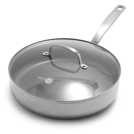 GreenPan™ Stanley Tucci™ Stainless-Steel Ceramic Nonstick Covered