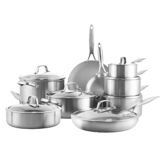 Choice 6-Piece Aluminum Cookware Set with 3.75 Qt. Sauce Pan, 5 Qt