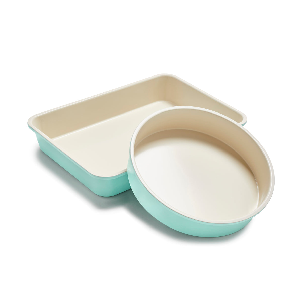 GreenLife Ceramic Nonstick 2-Piece Cake Pan Set | Turquoise