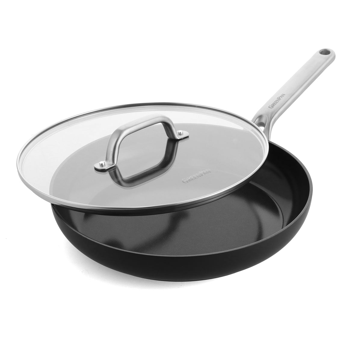 Omega Ceramic Nonstick 12" Frypan with Lid