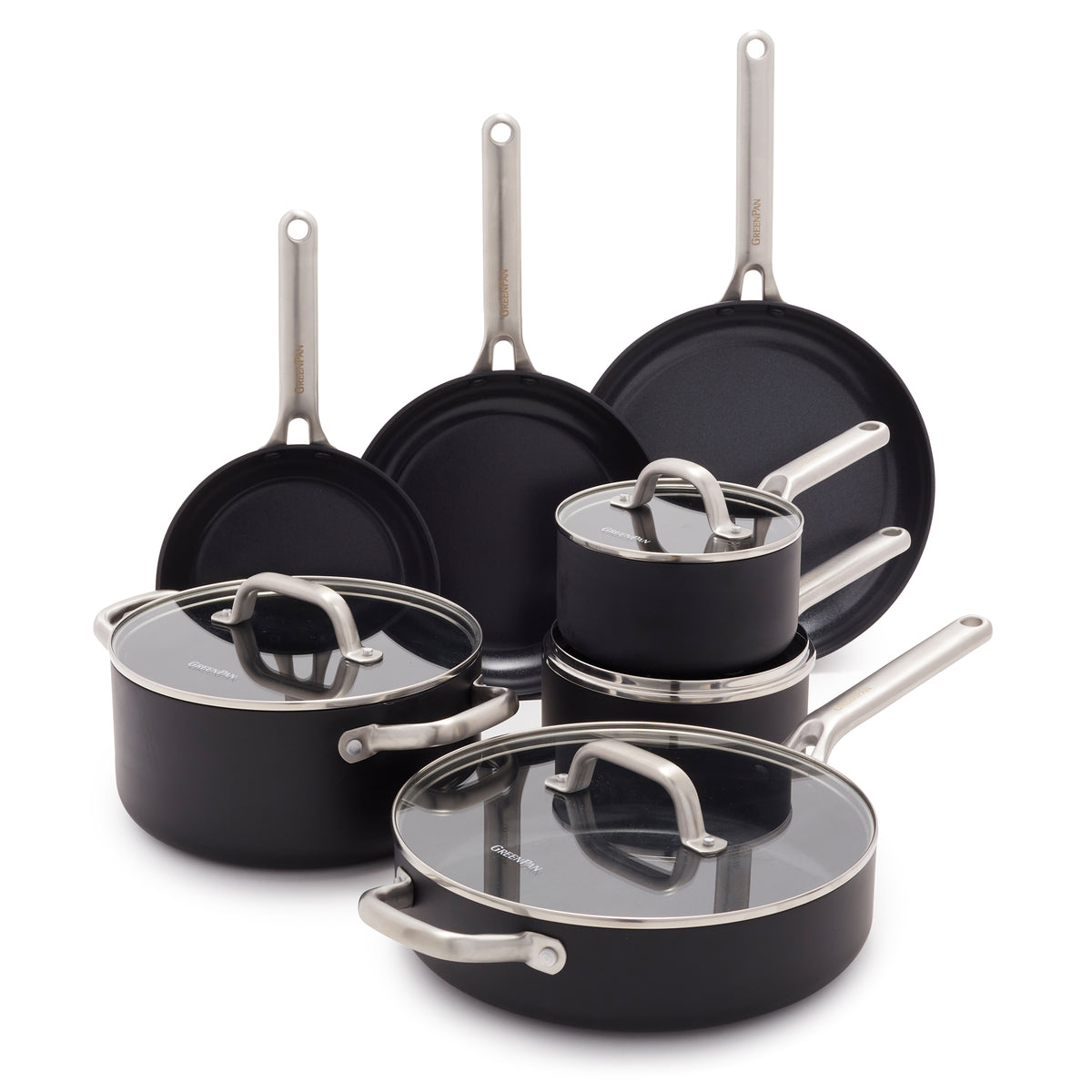 Omega Ceramic Nonstick 11-Piece Cookware Set