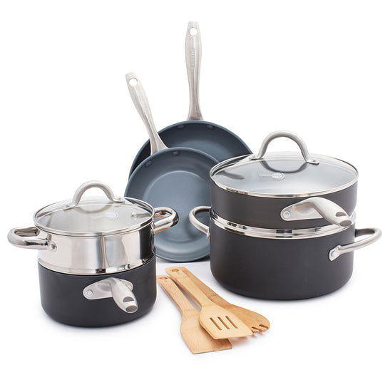GreenPan™ Stanley Tucci™ Stainless-Steel Ceramic Nonstick 15-Piece Cookware  Set