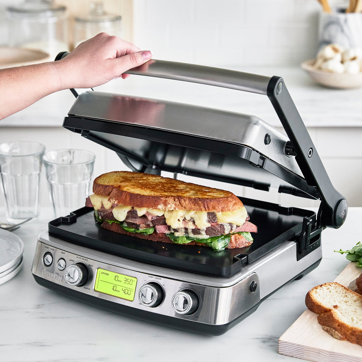 Triumferende lommeregner solnedgang Premiere Multi Grill, Griddle & Waffle Maker | Stainless Steel | © GreenPan  Official Store