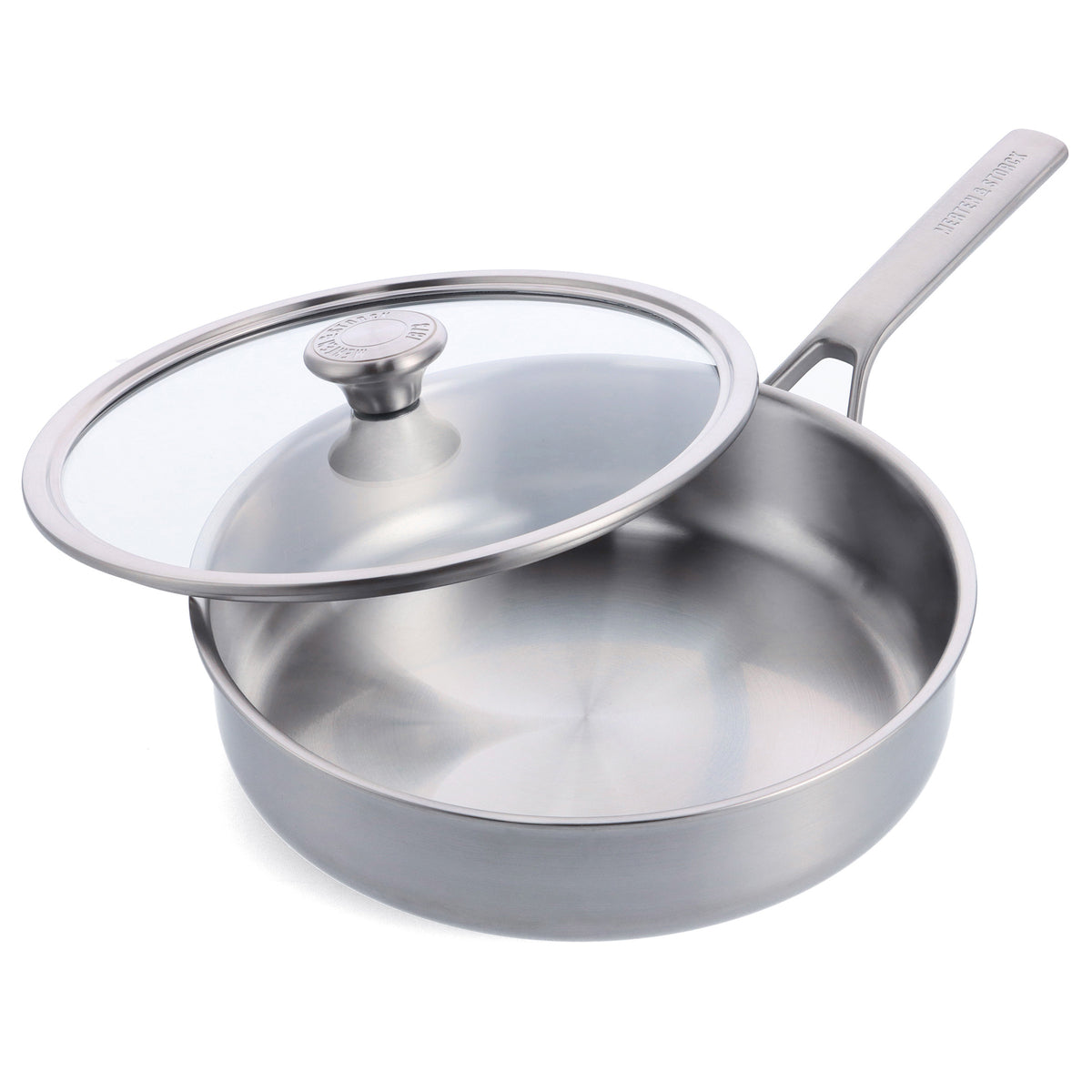 Merten & Storck Stainless Steel 3.5-Quart Sauté Pan with Lid