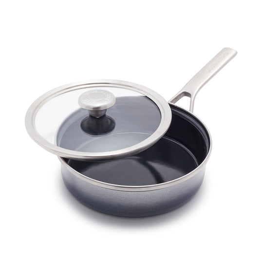 3.7QT CERAMIC PFAS-FREE NONSTICK SAUCE PAN WITH LID