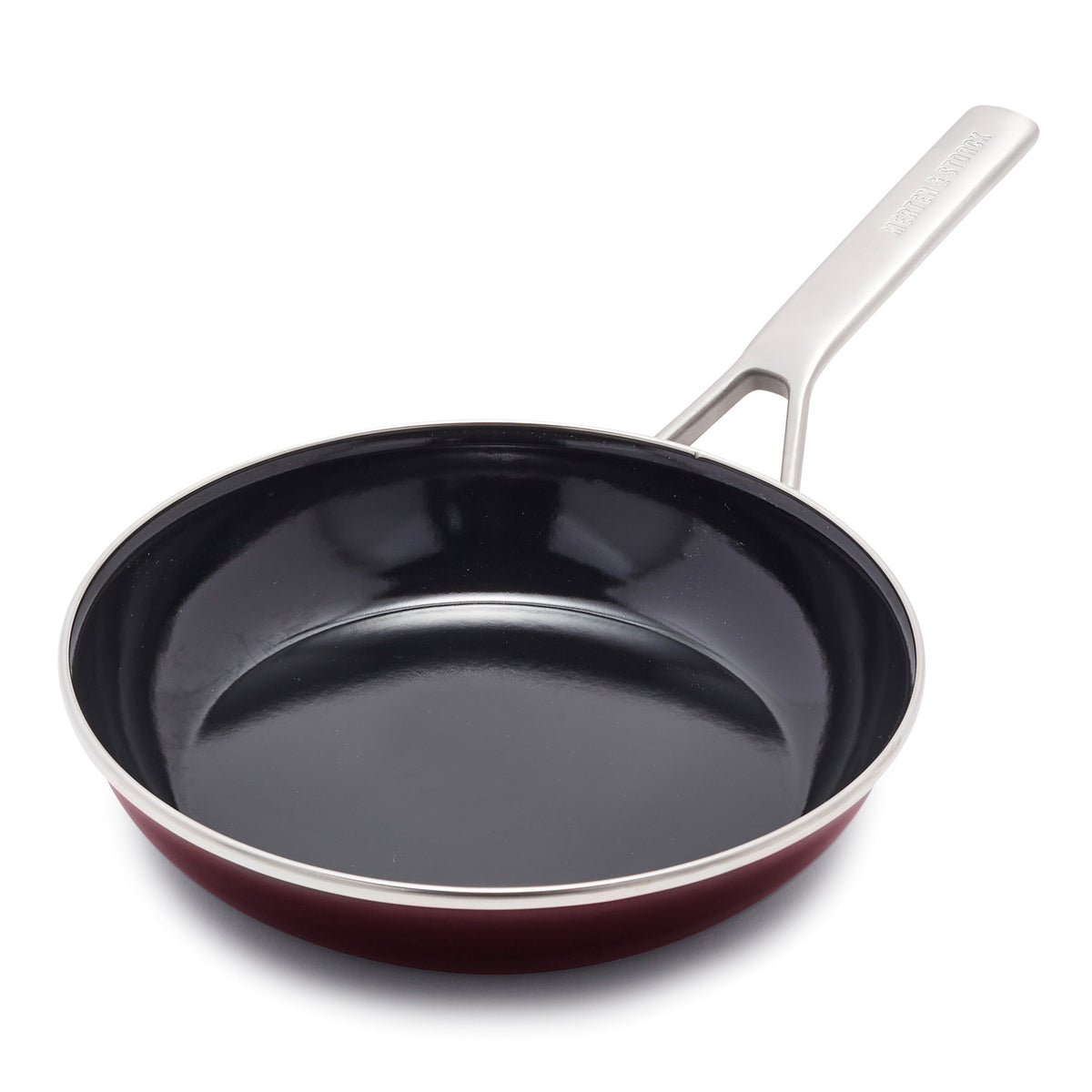 Merten & Storck Steel Core Enameled 9.5" Frypan | Merlot Red