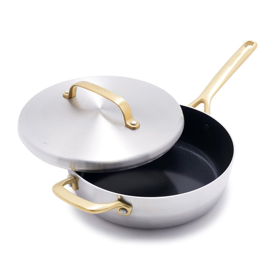 GreenPan Deco Saute Pan - Black & Gold - Shop Frying Pans & Griddles at  H-E-B