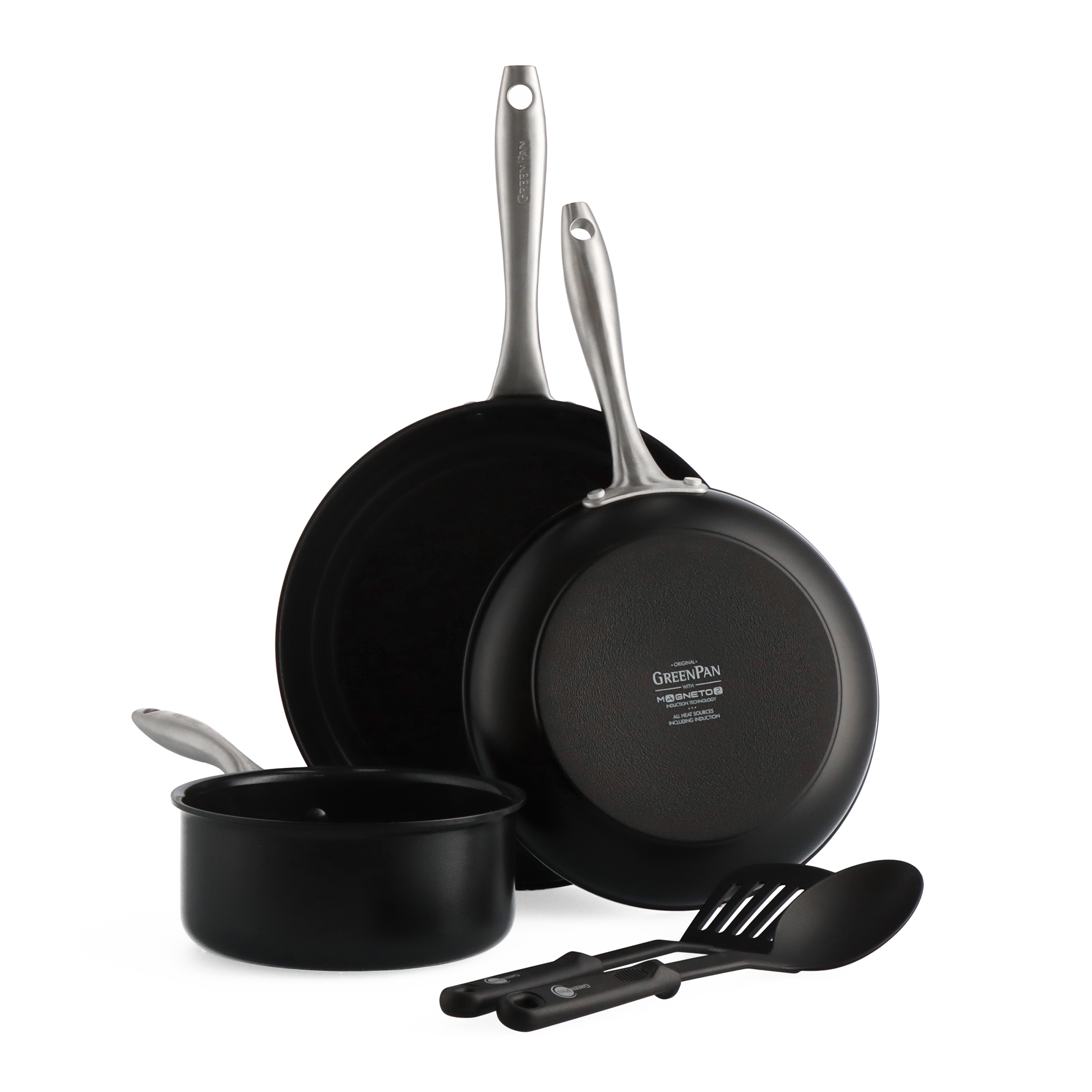 Lima Midnight Ceramic Nonstick 5-Piece Cookware Set