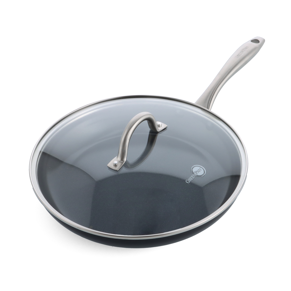 Lima Midnight Ceramic Nonstick 12" Frypan with Lid