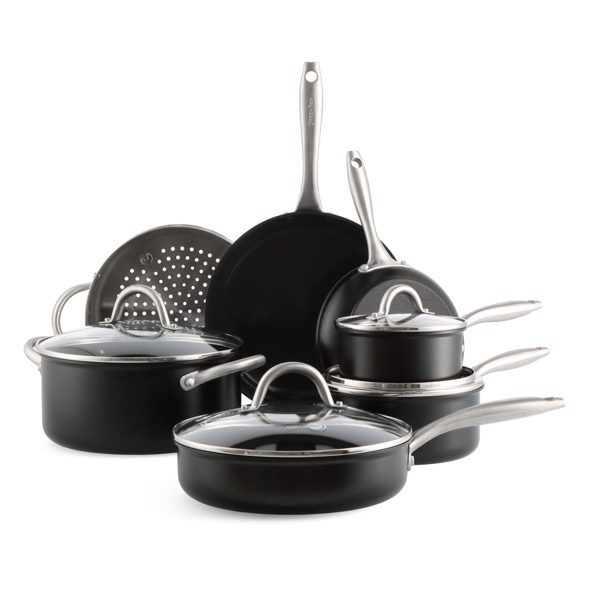 Lima Midnight Ceramic Nonstick 11-Piece Cookware Set