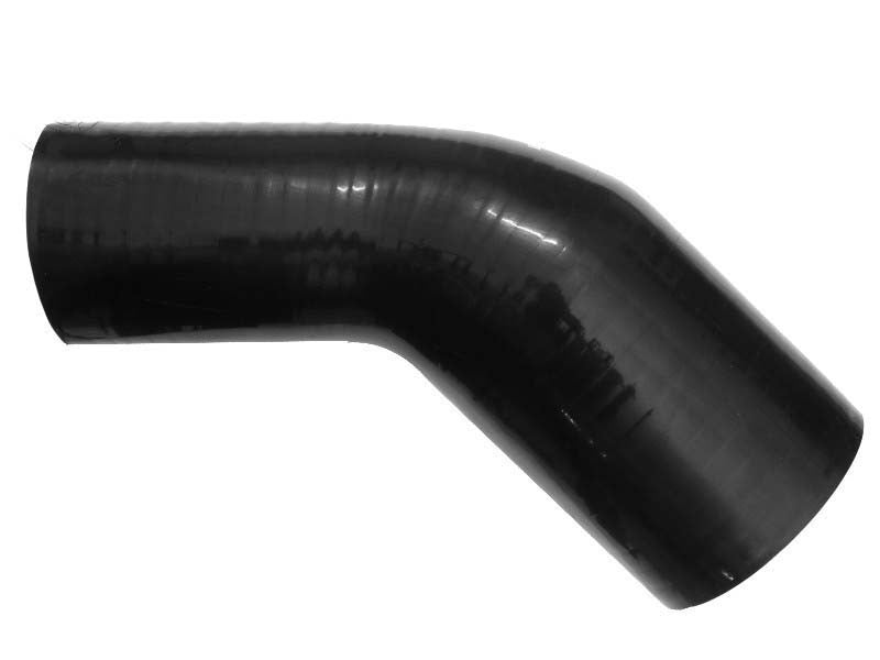 BOOST Products Silicone Reducer Elbow 45 degree, 102mm (4.0") - 80mm (3.15") ID, black