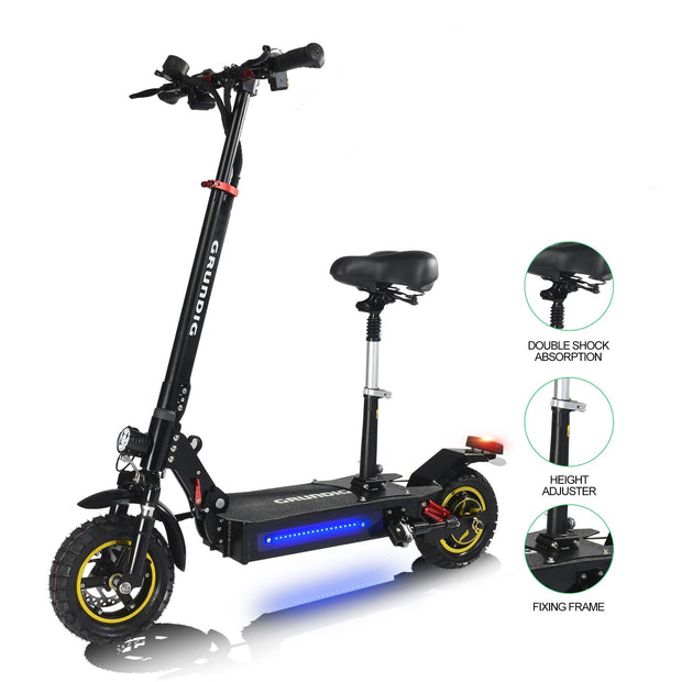 grundig portable foldable electric scooter x7