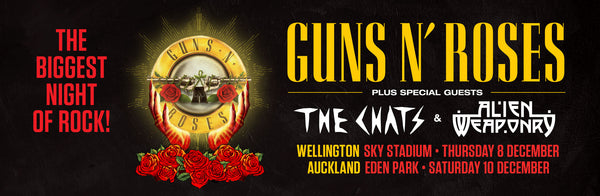 guns n roses nz 2022 banner