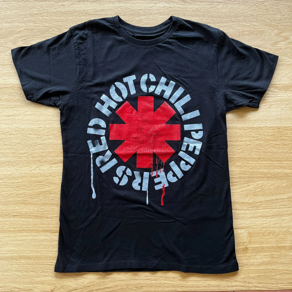 Red Hot Chili Peppers - Stencil - Black T-Shirt | Twisted Thread NZ