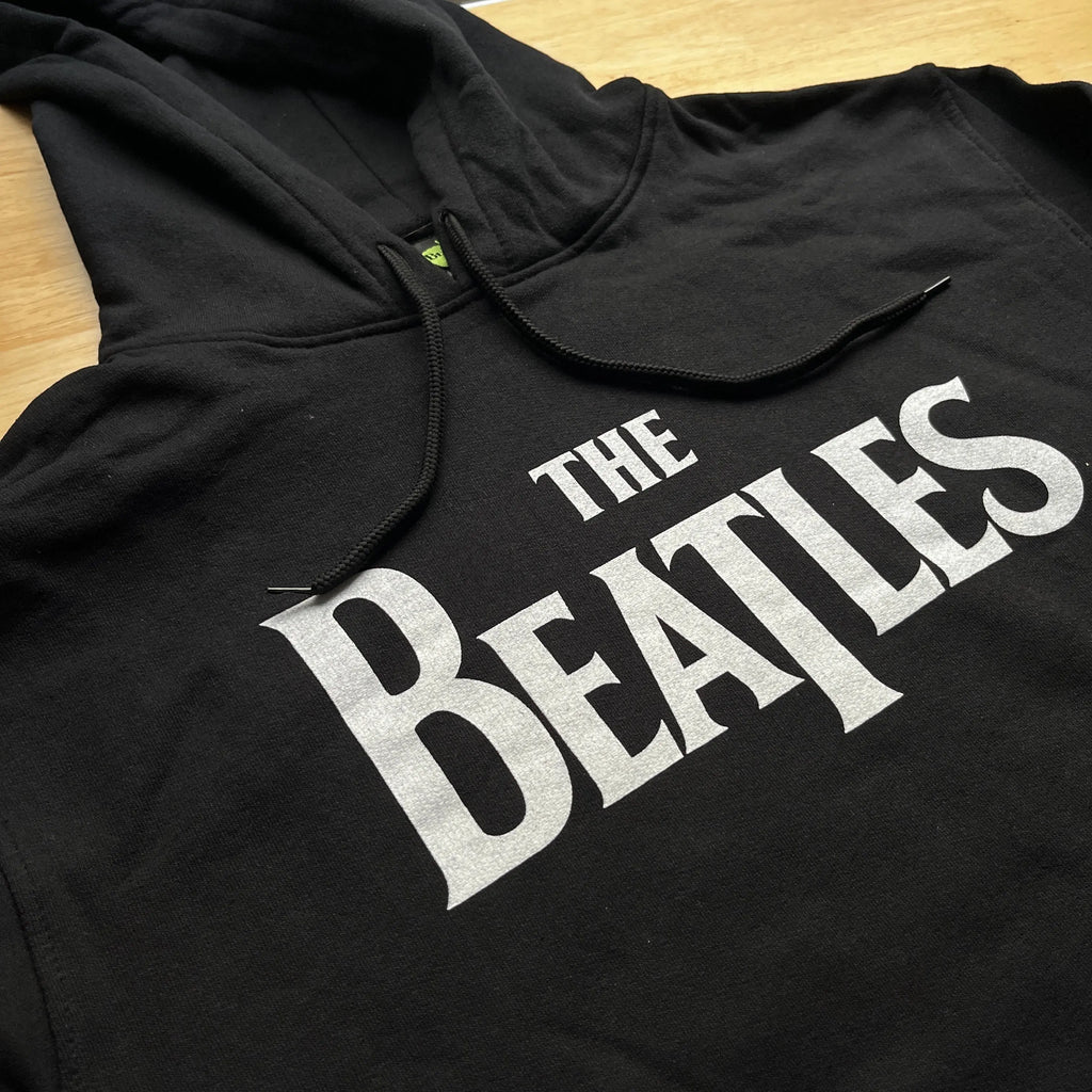 The Beatles - Drop T Logo - Black Pullover Hoodie | Twisted Thread NZ