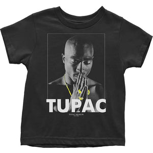 Tupac - Praying - Toddler Black T-Shirt