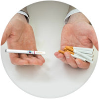 E-cigs vs. tobacco cigarettes