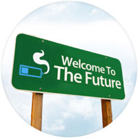 Welcome to the future of vaping sign