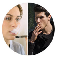 Comparison of harmful chemicals in e-cigs vs. tobacco cigarettes