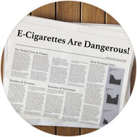 Sensationalism about ecigs in the media