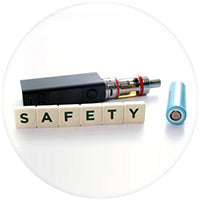 Types of batteries used in e-cigarettes