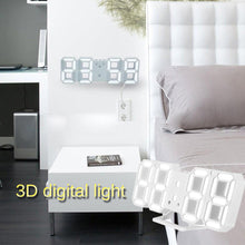 Load image into Gallery viewer, Digital Modern Plugged-in 3D LED Wall and Alarm Clock - MiniDreamMakers
