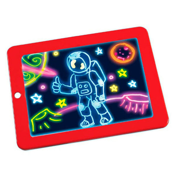 3D Magic Drawing Pad Luminous Light Drawing Board Graffiti Doodle Tablet Magic Draw with Light Kids Painting Fun Educational Toy 3