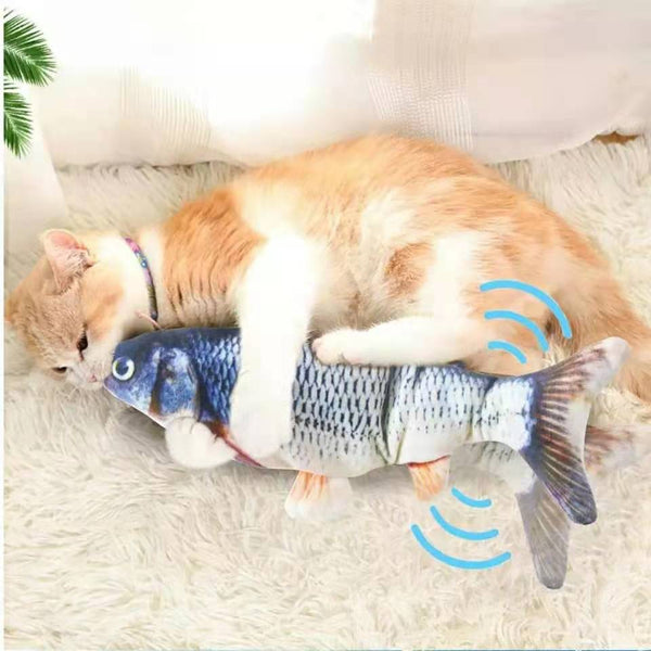 Cat USB Charger Toy Fish Interactive Electric floppy Fish Cat toy Realistic Pet Cats Chew Bite Toys Pet Supplies Cats dog toy 1