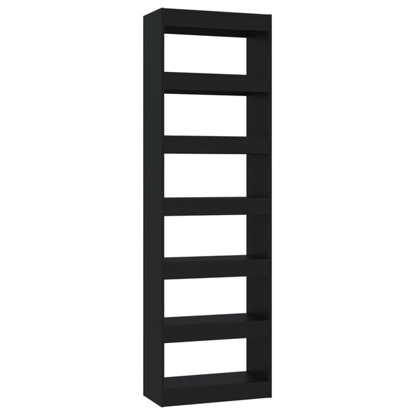 Book Cabinet/Room Divider Black 60x30x198 cm 1