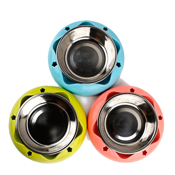 Durable Pet Dog Bowl Stainless Steel Non-slip Drinking Feeding Dual-use Food Feeder For Small Medium Dogs Cats Pet Accessories 3