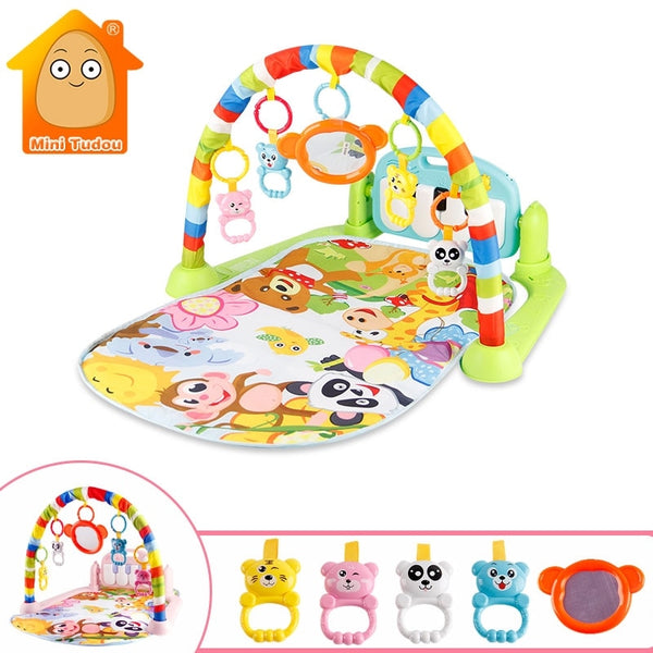 Baby Gym Tapis Puzzles Mat Educational Rack Toys Baby Music Play Mat With Piano Keyboard Infant Fitness Carpet Gift For Kids 0