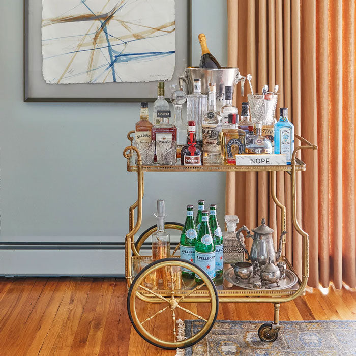 Retro Bar Cart