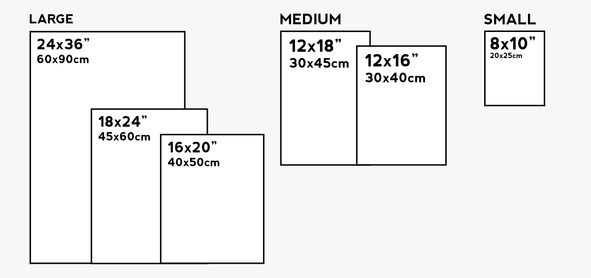 Vintaprints Dimensions Guide