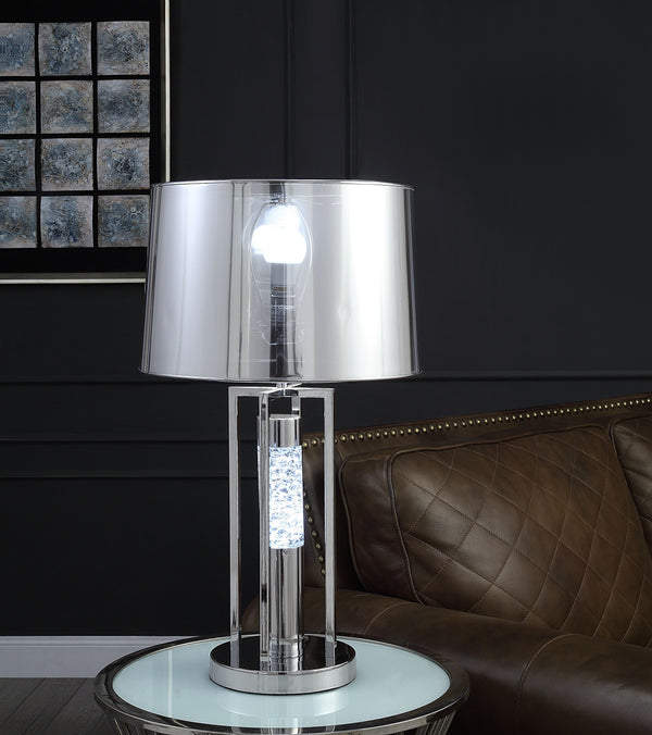 silver chrome table lamp