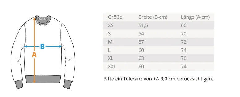 Größentabelle Creator T-Shirt 2.0