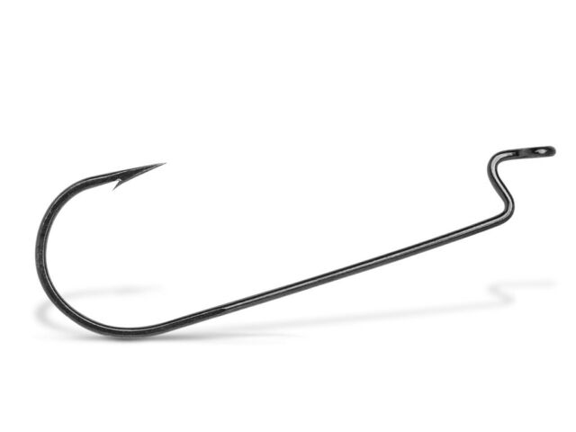 Gamakatsu Offset Shank EWG Worm Hook, 1/0 / Black