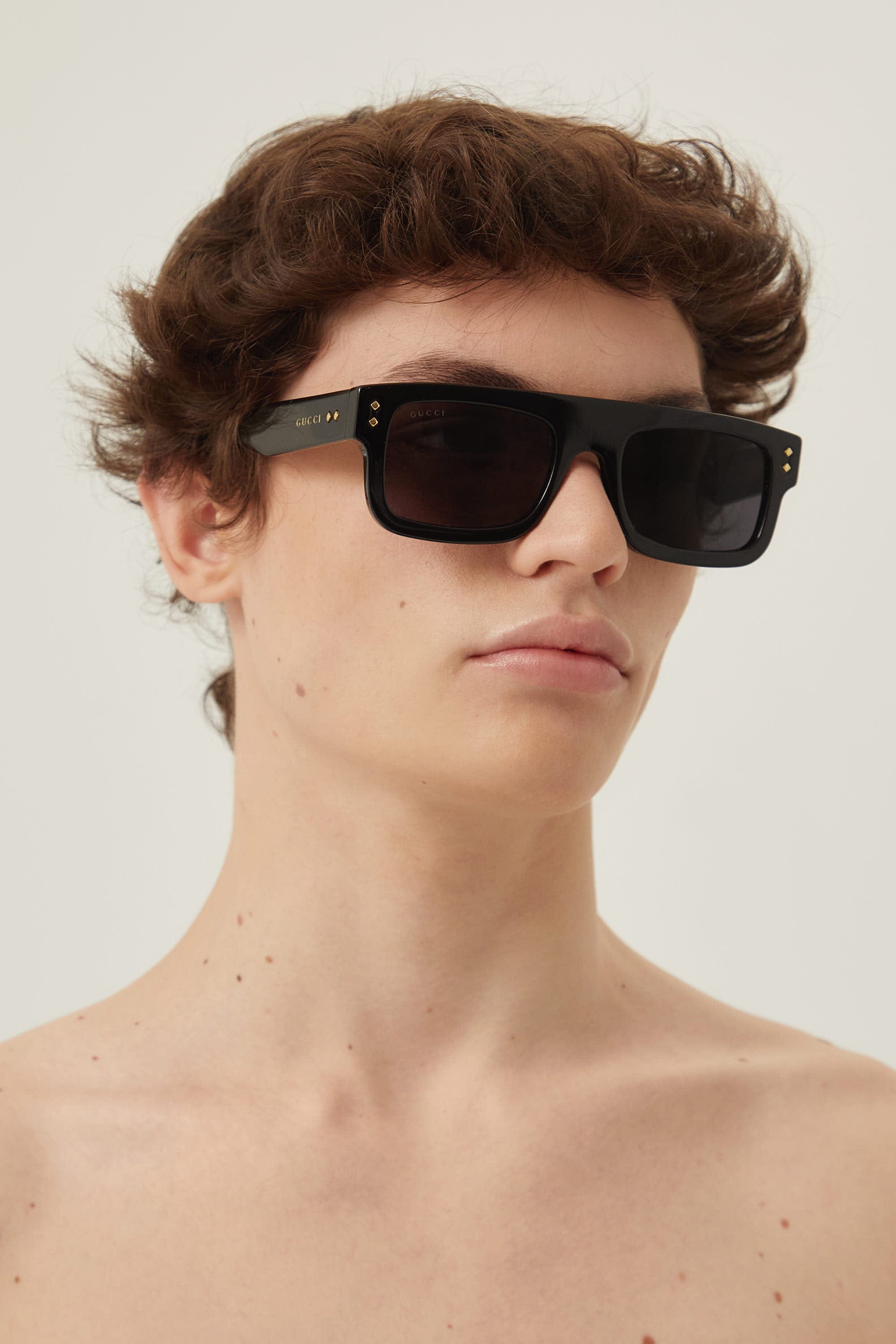 Gucci flat top rectangular sunglasses