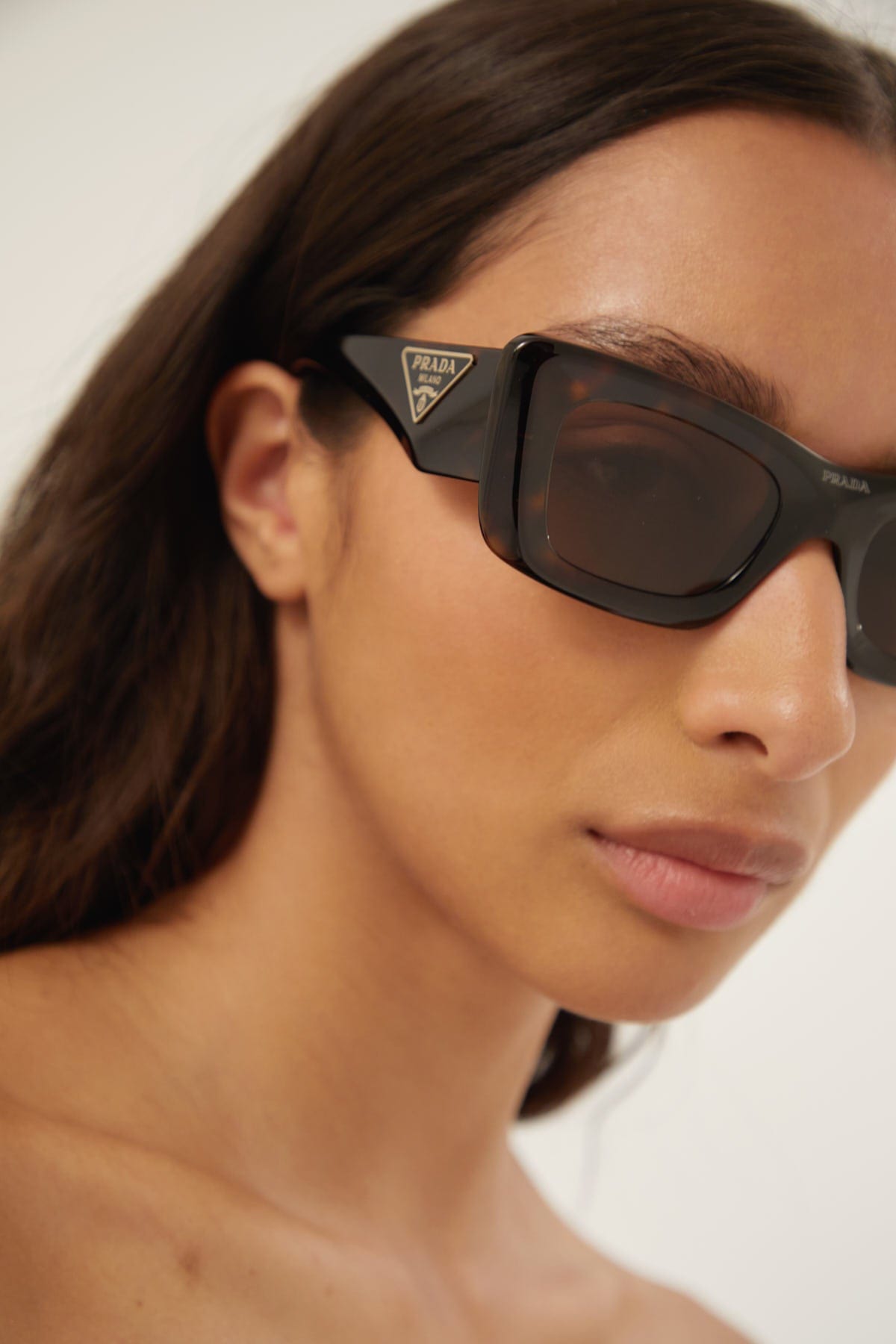 Prada cat-eye havana sunglasses Catwalk