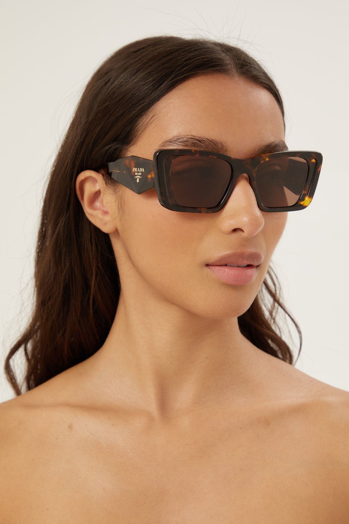 Prada cat-eye honey sunglasses