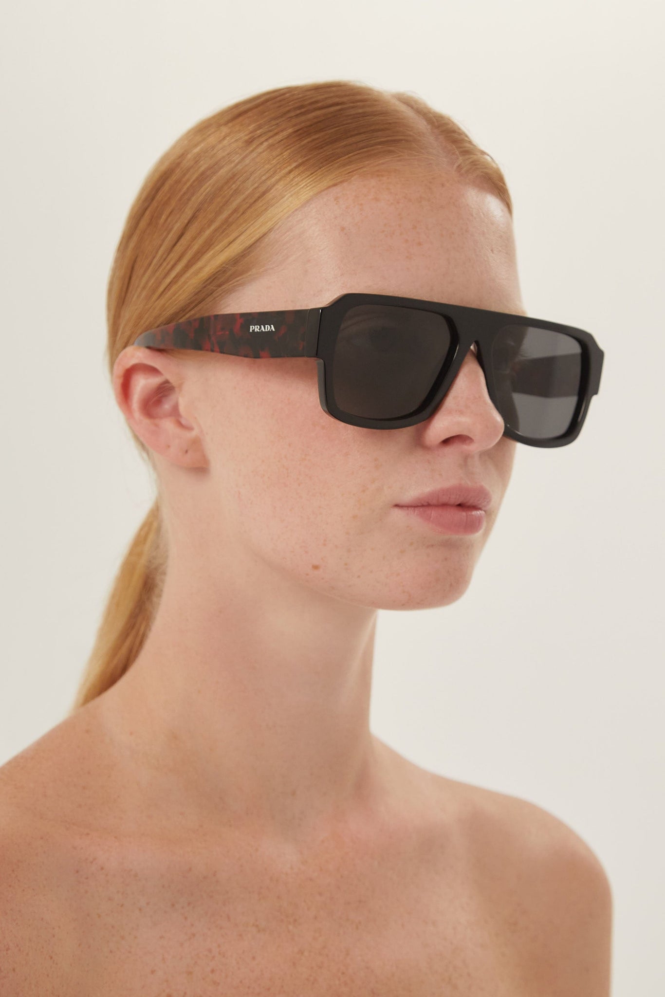 Top 67+ imagen prada flat top sunglasses