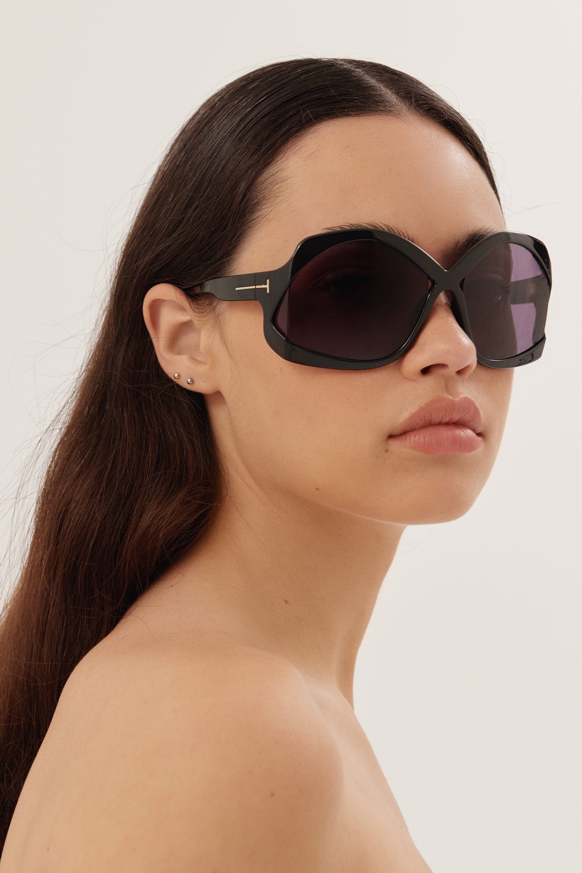 tom ford oversized black sunglasses