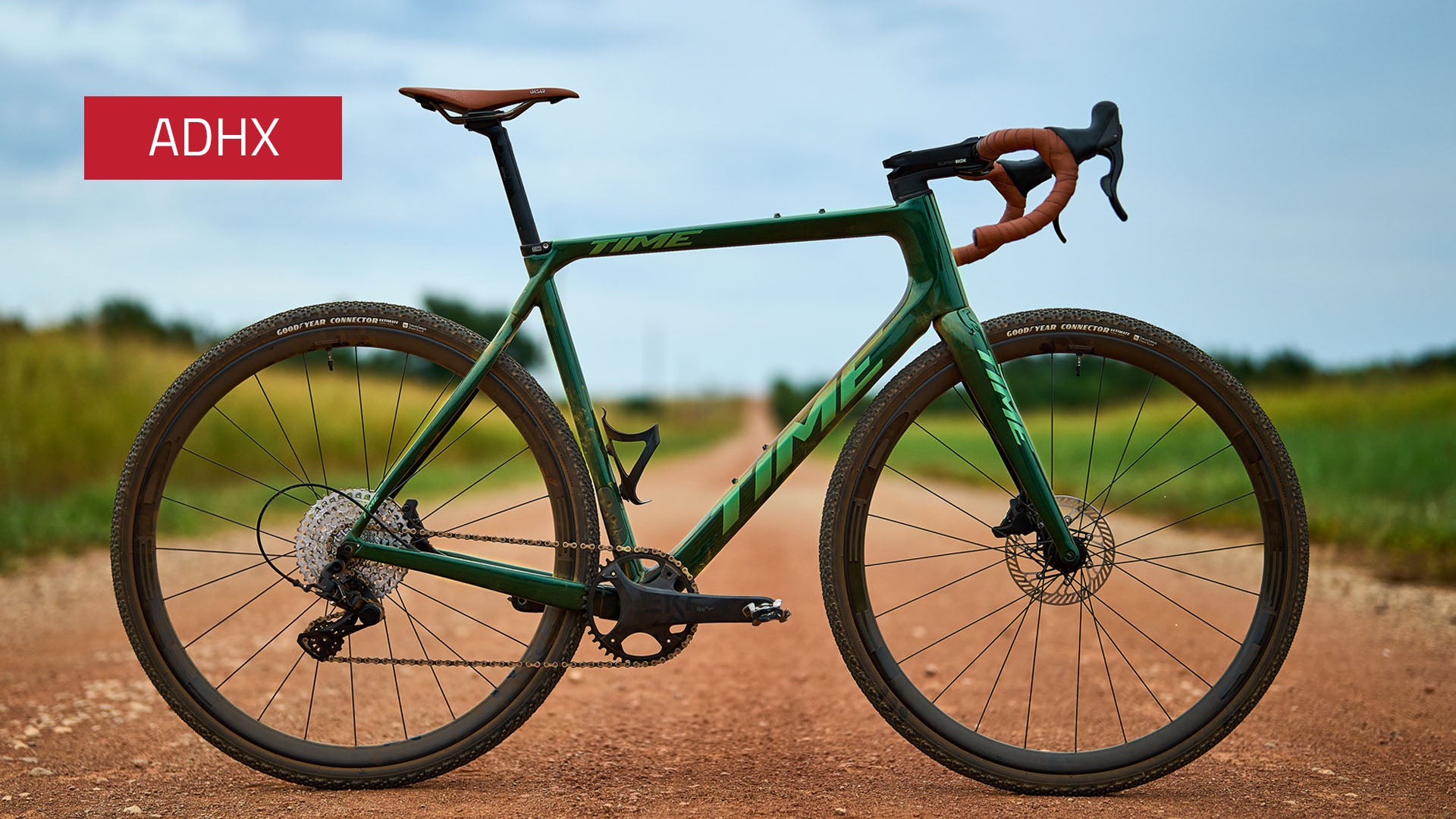 Emerald Green ADHX in Oklahoma, riding gravel