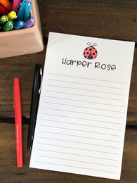 Little Ladybug Personalized Notepad