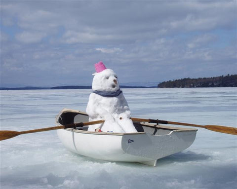 snowman on boat