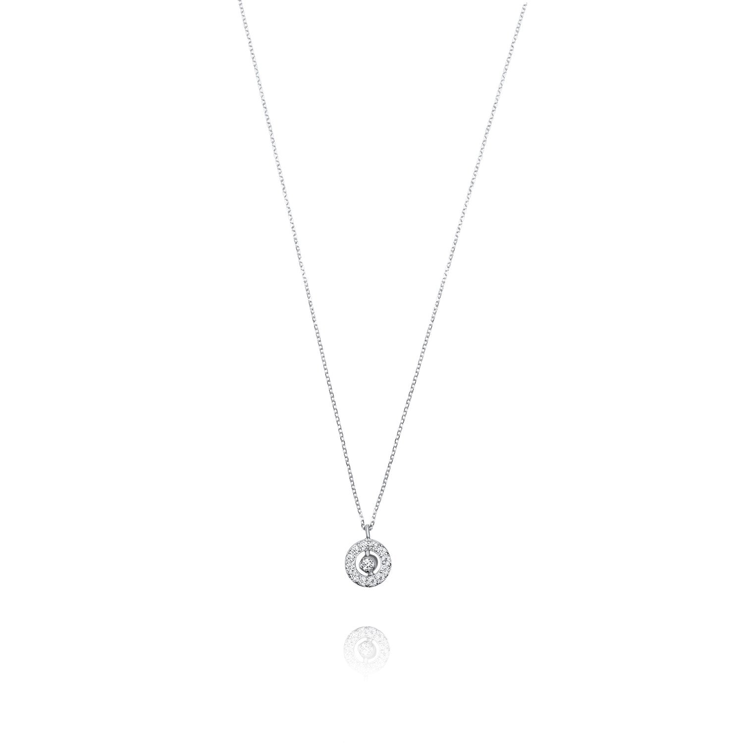 9k white gold necklace