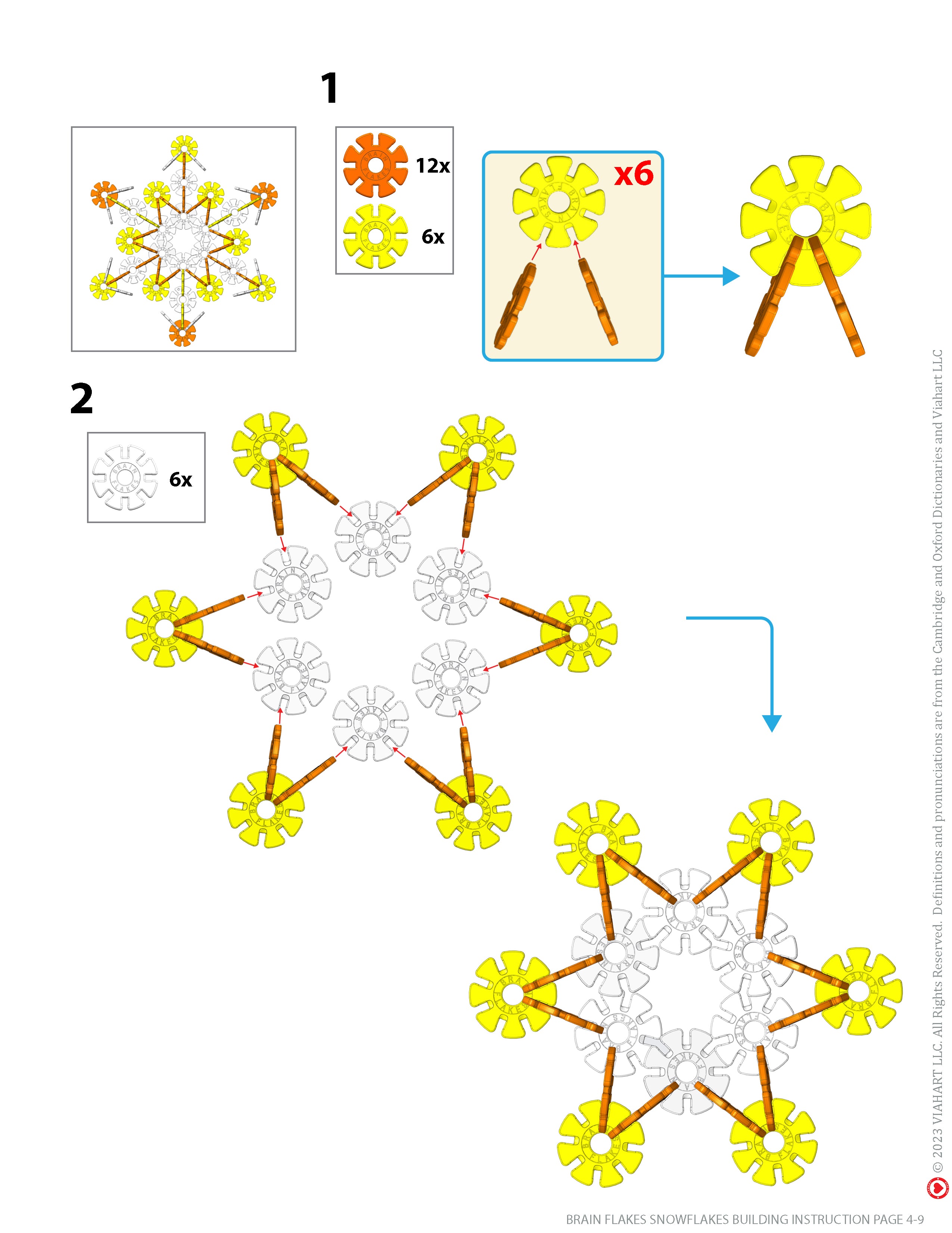 STEM Bins® Plastic Snowflakes / Brainflakes Speed Builds: STEM
