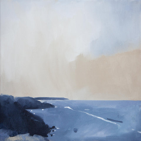 seascape painting of Cornish coast by Aimee Willcock