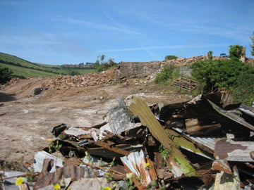 cleared building site