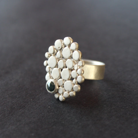 Silver ring by Cornwall jeweller Carin Lindberg